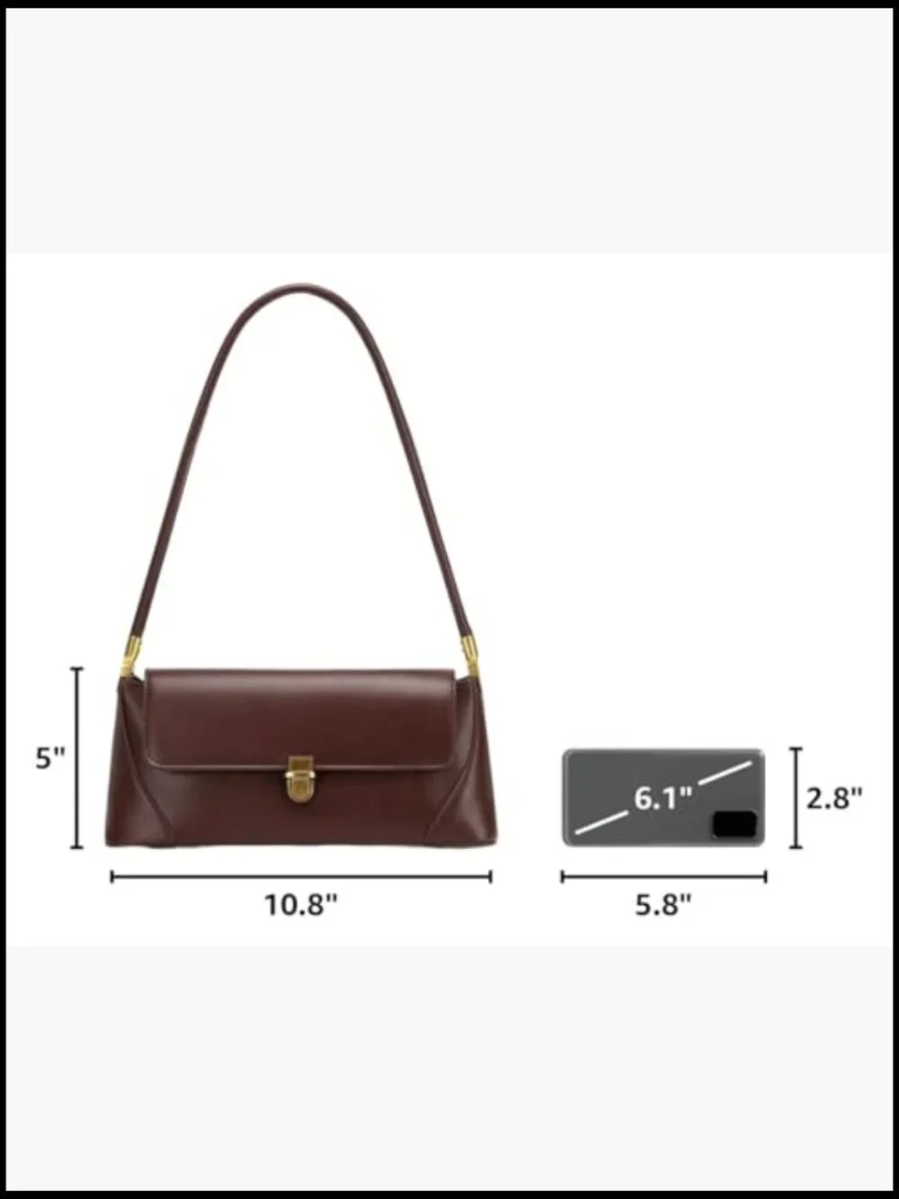 Vintage Hobo Shoulder Bag Retro Mini Tote Purse Classic Clutch Crossbody